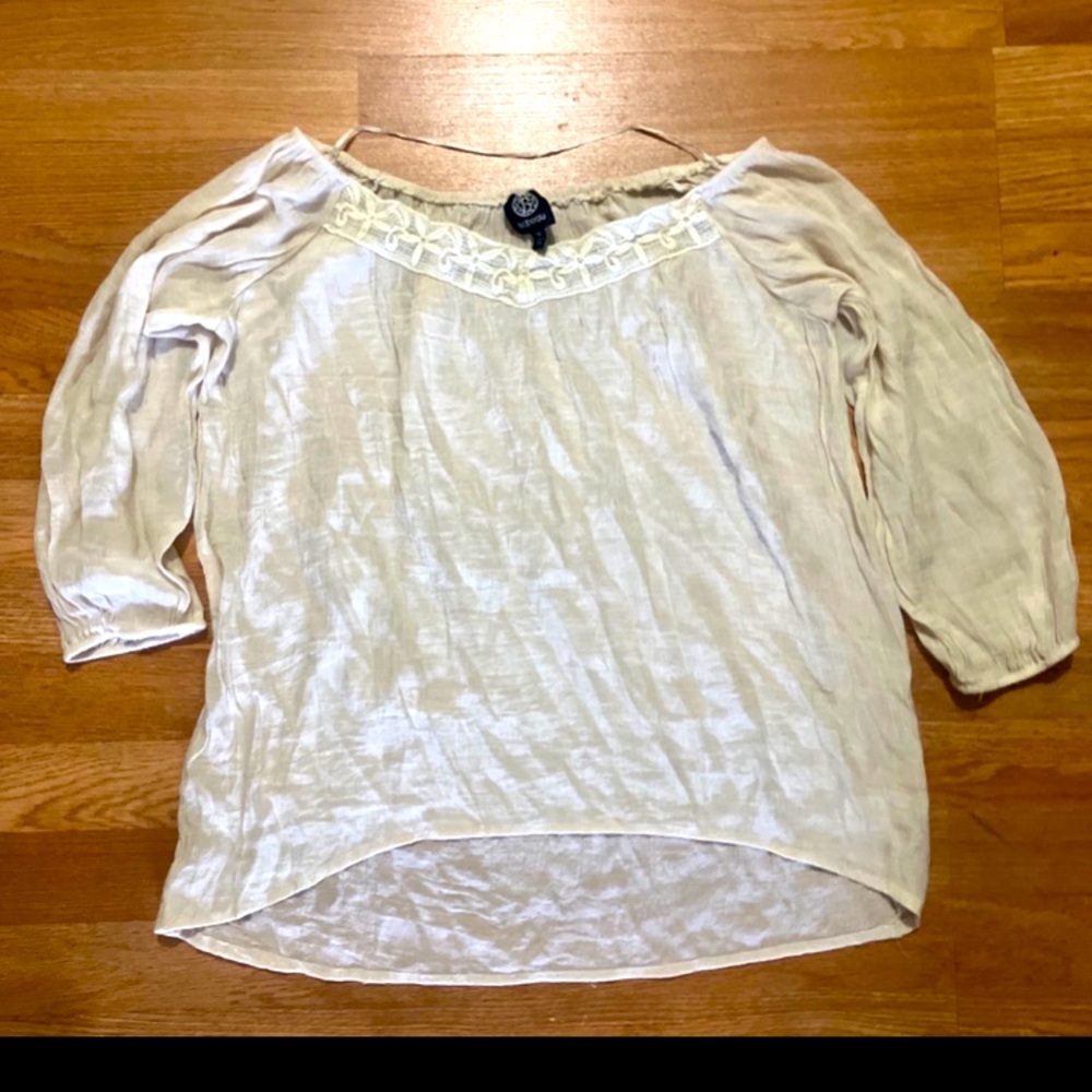 Bobeau Vintage Cream Top M